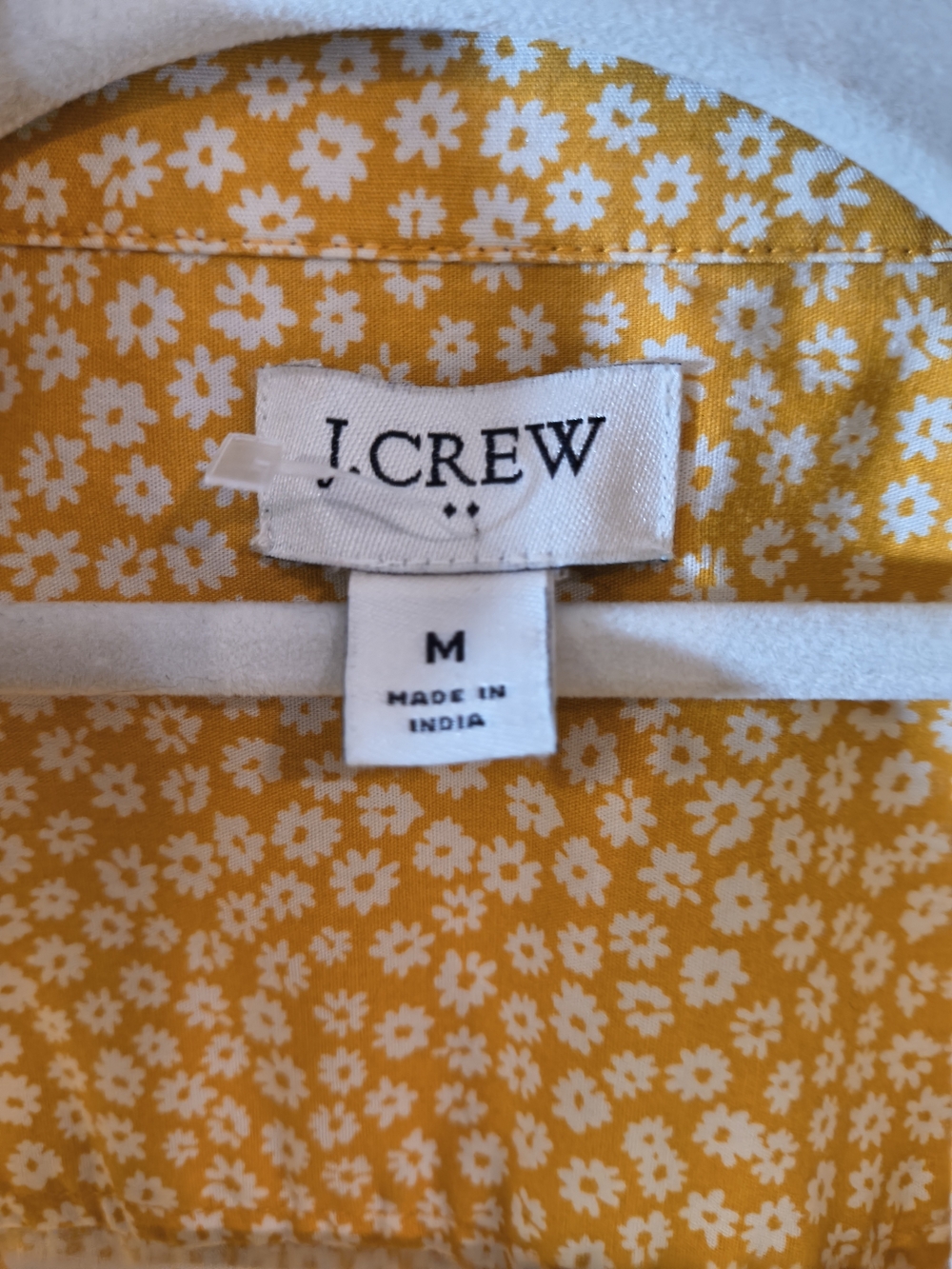 J. Crew Cotton-Blend Poplin Shirt in Signature Fit, in Bronzed Ochre Ivory - Picture 2 of 4
